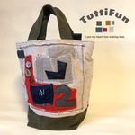 tuttifun＊ボタンの付いたNumber2 bag