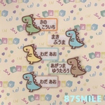 きっずザウルス✰︎お名前ワッペン✰︎フェルト生地
