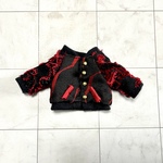スカジャン・黒赤柄(ボタンタイプ)/ オビツ11＆ねんどろいどどーるサイズ