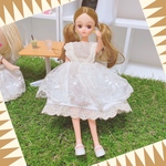 【数量限定】ホワイトチュールワンピ☆リカちゃん☆ブライス☆ハンドメイド 