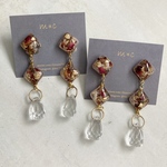 square・rose イヤリング
