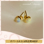 🌸再販14KGF🌸プレシャスオパールA A A 14KGF ピアス❣️高品質✴︎結婚式✴︎プレゼント✴︎フォーマル✴︎ギフトBOX付✴︎宝石質✴︎エチオピア産