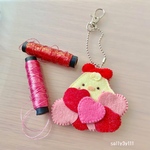 ポポのキーホルダー《赤》♡スタジオハヌルコラボ商品
