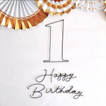 ハッピーバースデー　ハッピーハーフバースデー　誕生日　飾り　風船　バルーン　ワイヤークラフト　ワイヤーアート　レターバナー