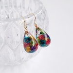 お花ドロップ　イヤリング／ピアス  K０６３