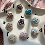 【組み合わせ自由の２個１セット】タティングレース　お花のベビー・キッズヘアゴム②