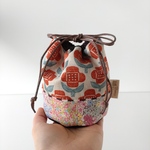 (2/26 New)nostalgic flower patchwork・大人可愛い丸底巾着Ｓサイズ