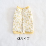 [犬服] XSサイズ 完成品 チワワ 春服　　　　　　　　　ミモザ柄 バックオープン タンクトップ
