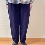 濃紺。しっかり厚めのサルエルパンツ♪ 