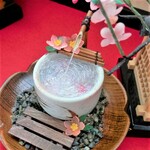 花手水～桃の花～Mサイズ