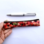 おっしゃれ〜❣️いちごいちご🍓　超スリムペンケースクリア　16cmファスナー