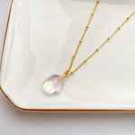 オーロラ ネックレス レジン 16Kコーティング
