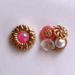 ボタンアクセサリー(ピアス・イヤリング)