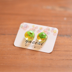 コデマリピアス/イヤリング緑×黄