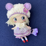 イーマリーちゃん　イアンヌちゃん　★モフモフストール&おパンツ付き♡くま耳フリルニットワンピースセット