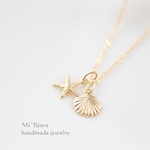 ヒトデシェルネックレス14kgf 