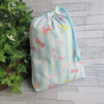 巾着袋(24cm×18cm)＊給食袋＊入園入学/通園通学【253-A】