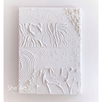原画M・White・4パターンtexture ・モダンアート