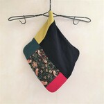 大人乙女のちょっとおめかしウイリアムモリスpatch*8重ガーゼハンカチ*いちご泥棒*ストロベリーフィールズ*小鳥*いちご*ブラック*ネイビー*ハンドタオルサイズ