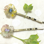 ゆめいろ お花 ヘアピン ２つセット