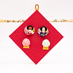 小さな貝のお雛様　押絵タペストリーシリーズ