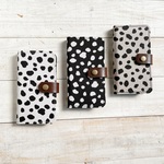  iPhone14シリーズSE3対応手帳型スマホカバーAndroid対応　ダルメシアン柄　iPhone12 iPhone12Pro iPhoneSE2 iPhoneXS iPhoneXR OPPO