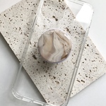  ▲SALE▲ マーブル　スマホグリップ　スマホスタンド　"Latte"