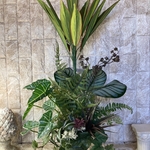 光触媒　人工観葉植物　ウォールグリーン　フェイク　アレンジ　カラテアアレンジ