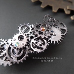【再販7】－動く！宇宙旅行シリーズ－  ヘアクリップ(金古美) 