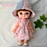 【送料込み】さくらのワンピ＆チューリップハット🌸ピンク　メルちゃん　レミンちゃん　ソランちゃん　サイズ　期間限定　数量限定