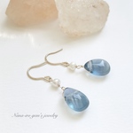 14kgf bluegreen fluorite × pearl pierce