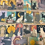 (再販×21)猫のタロットカード＊メッセージカード＊ジャンクジャーナル＊コラージュ素材