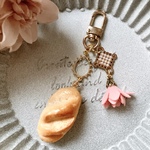 本物パンのキーホルダー♡バタール♡ダブルチャーム　　　　　　
