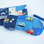 【ふわもこ子供用アイマスク】働く車・青④
