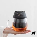  私だけのたからもの。茶漉しつき猫ポータブルマグカップ