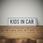 【白】KIDS IN CAR マグネットステッカー