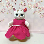 こはるちゃん用　逆さから見るとお花ドレス　ロング（Ｌ)