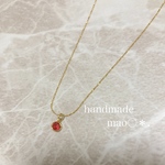 ひと粒ルビーネックレス