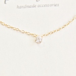 14kgf-petit jewelry ネックレス（3mmＣＺ6本爪 ）