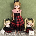 リカちゃん　ミキちゃんマキちゃん　お揃いワンピース