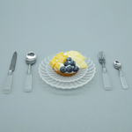 ミニチュア金属製 食器セット クリアー