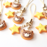 new◇くまさんとお星さまのアイシングクッキーのストラップ