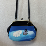 がま口ポシェット・ポーチ＊しろくまとペンギン