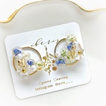 gold○flower Blue soap bubbles (ﾋﾟｱｽ／ｲﾔﾘﾝｸﾞ)