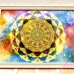 【望み通りの現実に】愛と光＊唯一無二の高波動曼荼羅エネルギーアート/エンジェル/天使/高次元/龍神/浄化/アセンデッドマスター