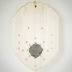 再販！送料無料！ コウモリラン　ビカクシダ＊着生植物用板(オフ白)＊取説・ダボ４点・プラ針付き