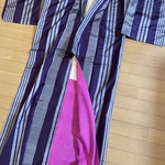 銘仙着物リメイク用仕付け糸付き