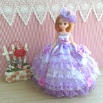 リカちゃん お姫様ドレス 一点物☆ パープル