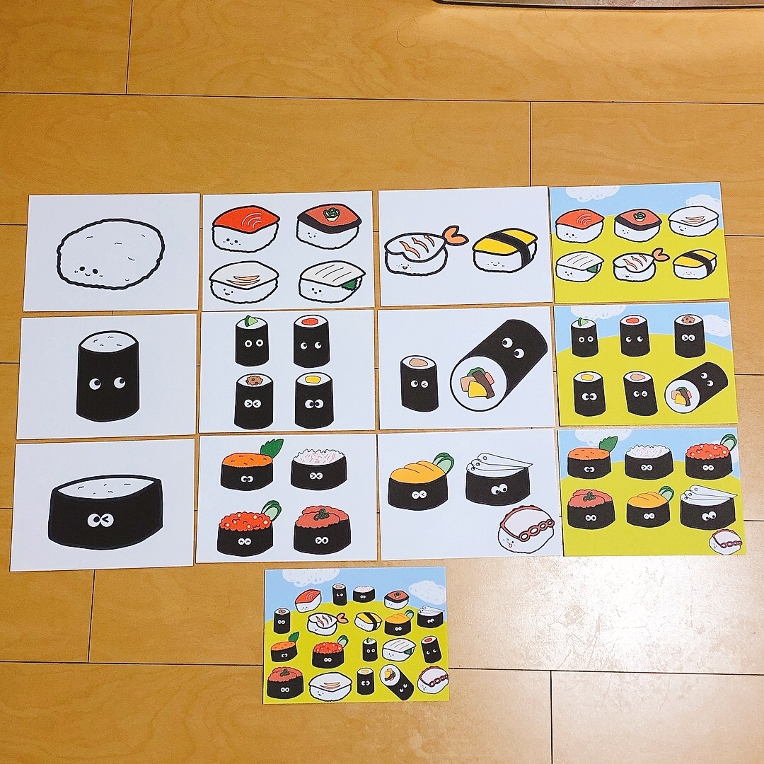 2点セット　A3 トマトちゃん　お寿司のピクニック　パネルシアター Amazon.co.jp: パネルシアター おすしのピクニック 保育 童謡