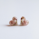 flower mini Heart pierce、earring ping